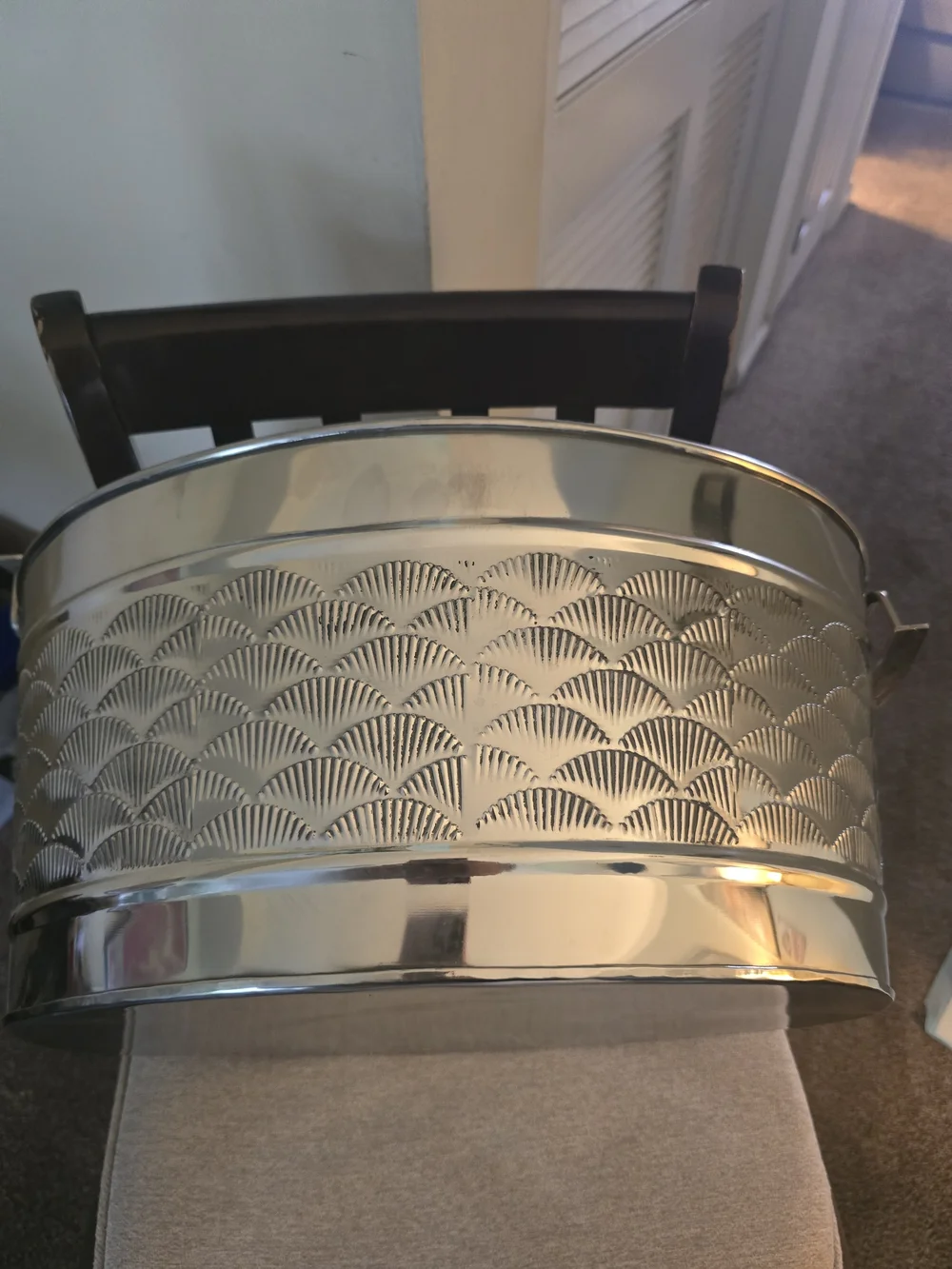 Stainless Metal Beverage Tub with Handles